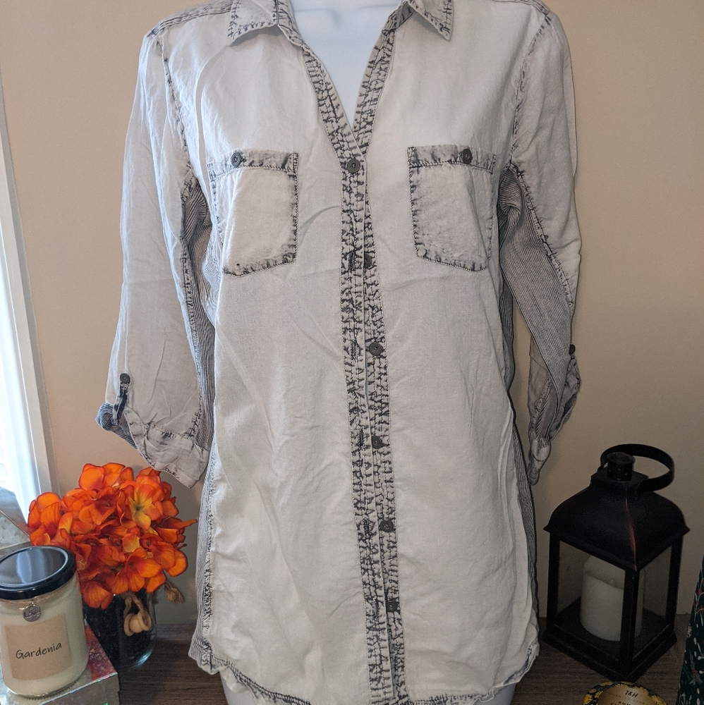 Distressed blouse